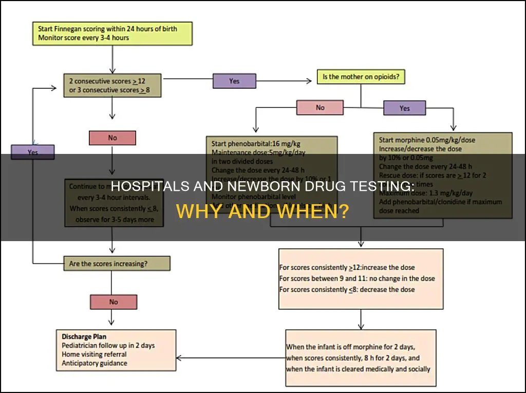 do hospitals do drug tests on newborns