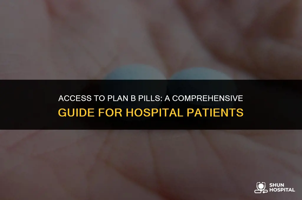 do hospitals do plan b pills