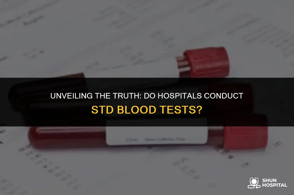 do hospitals do std blood tests