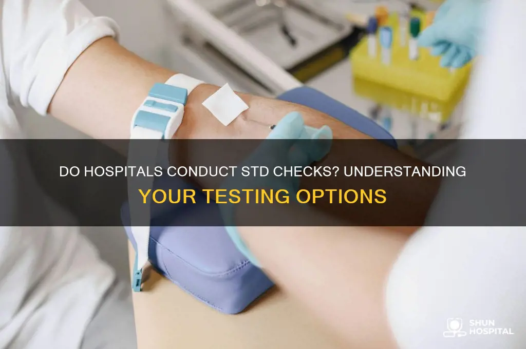 do hospitals do std checks