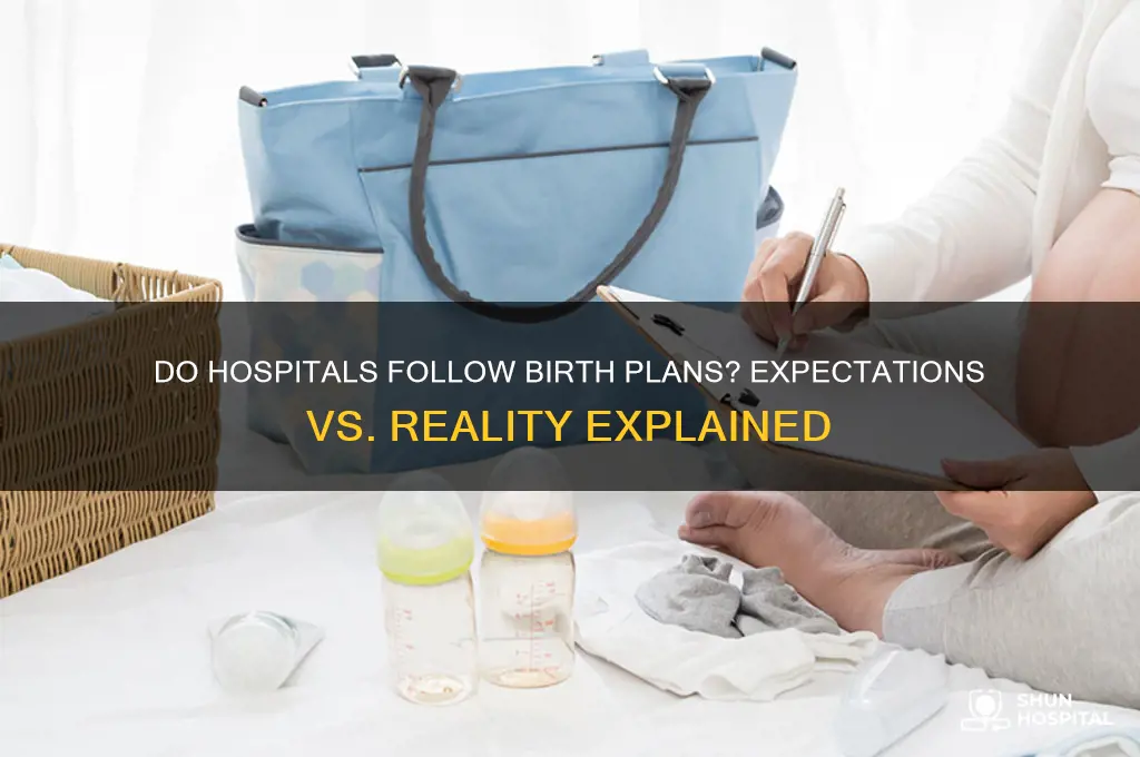 do hospitals follow birth plans