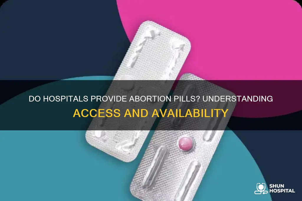 do hospitals give abortion pills