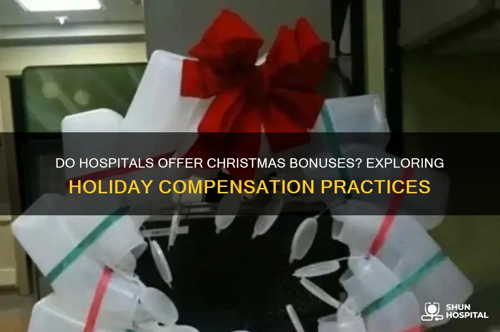do hospitals give christmas bonuses