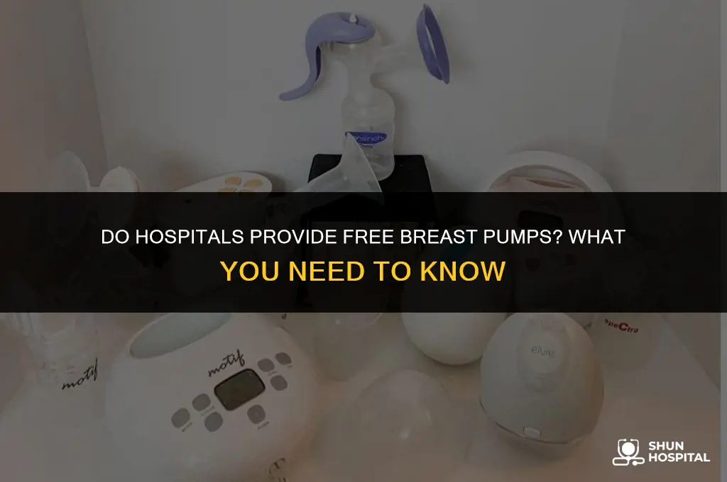 do hospitals give free breast pumps