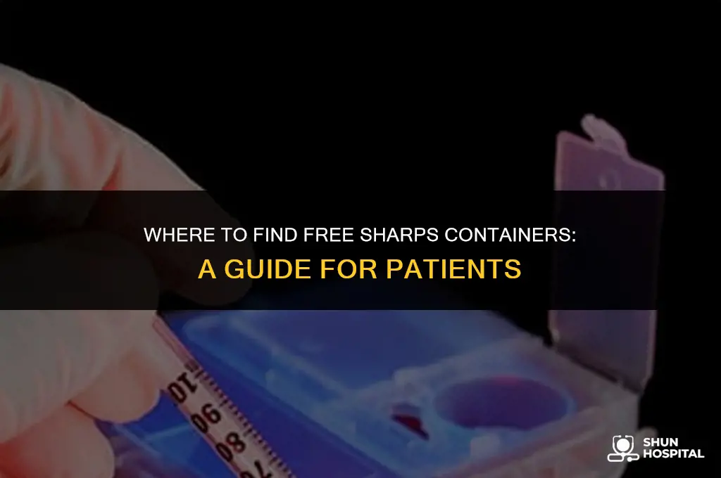 do hospitals give free sharps containers