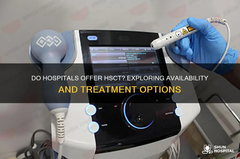 do hospitals give hsct