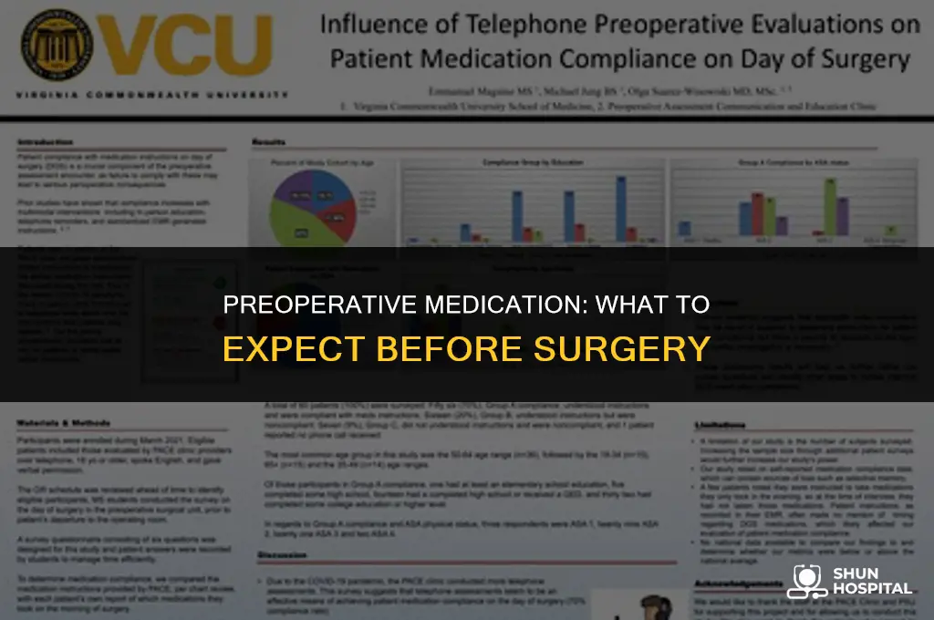 do hospitals give meds before surgery