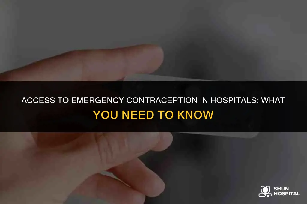 do hospitals give morning after pill