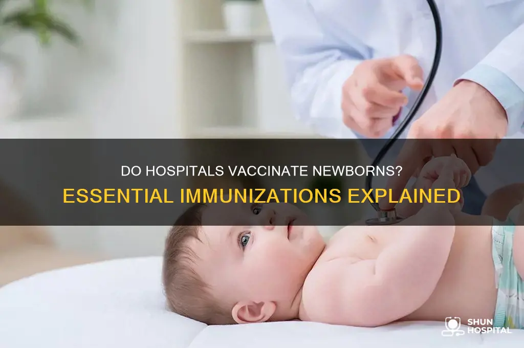 do hospitals give newborns vaccinations