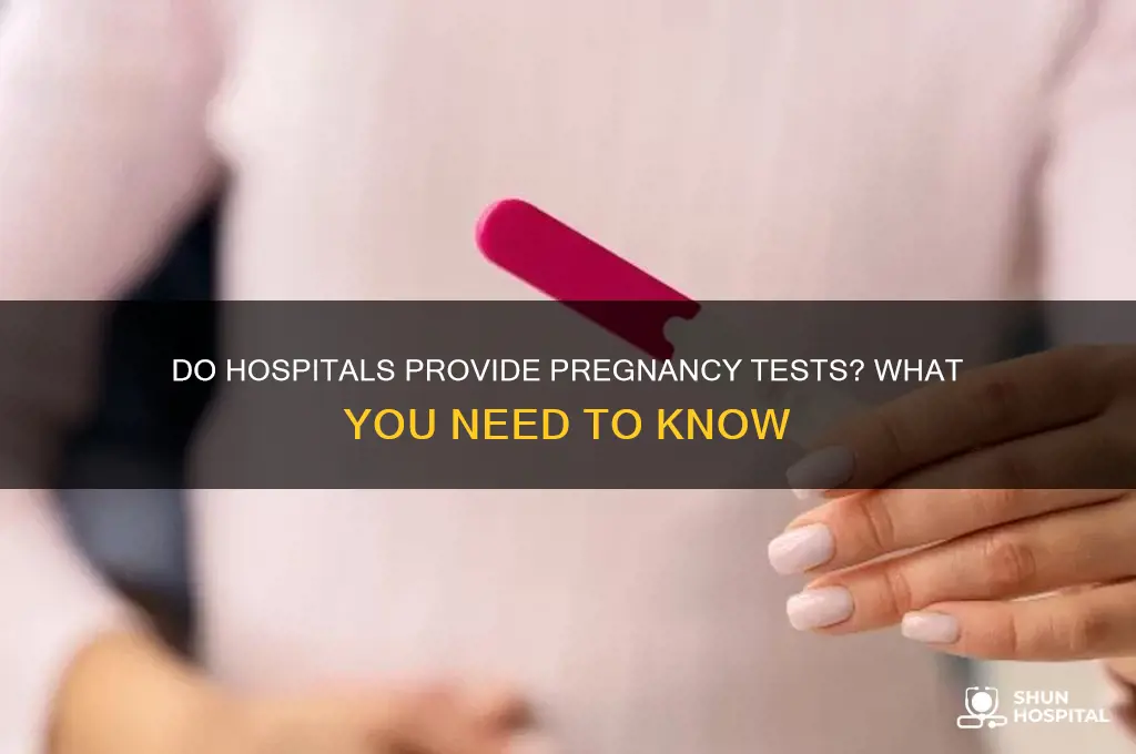 do hospitals give pregnancy tests