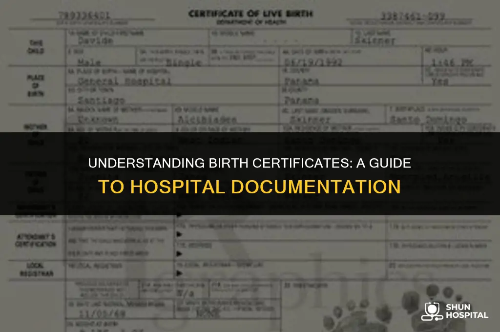 do hospitals give you birth certificate