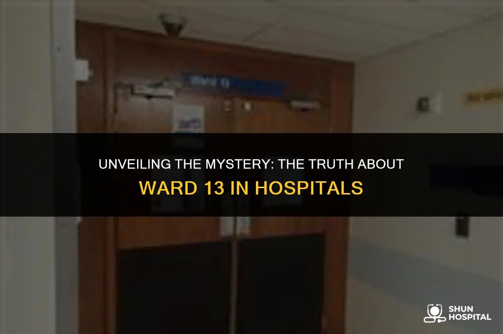 do hospitals have a ward 13