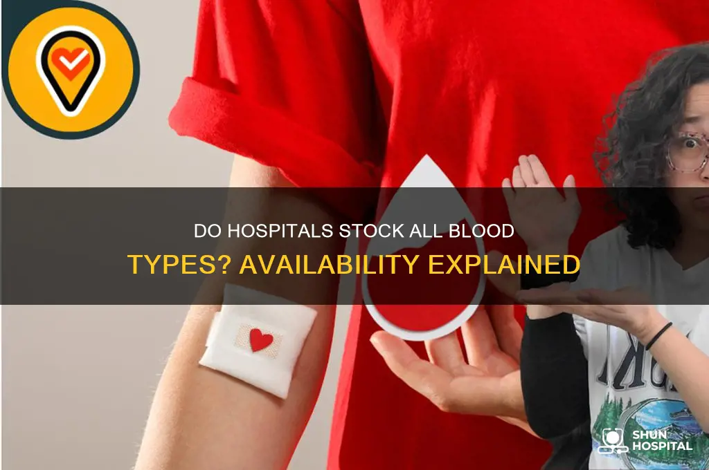do hospitals have all kinds of blood on hand