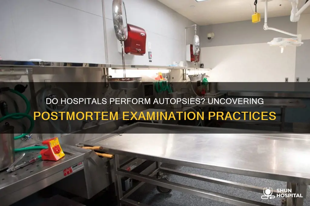 do hospitals have autopsys