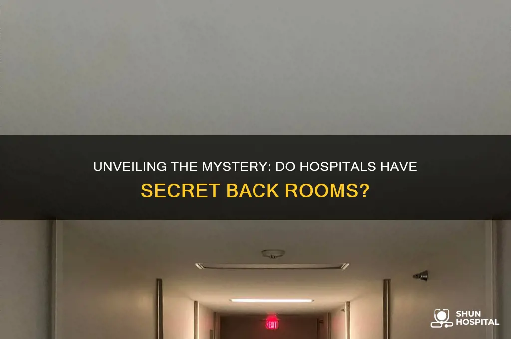 do hospitals have back rooms