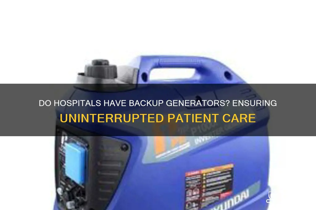 do hospitals have backup generators