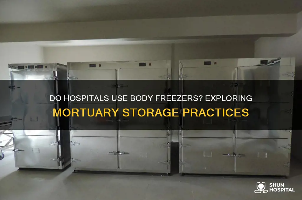do hospitals have body freezers