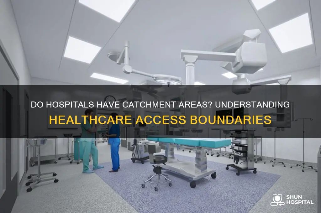 do hospitals have catchment areas