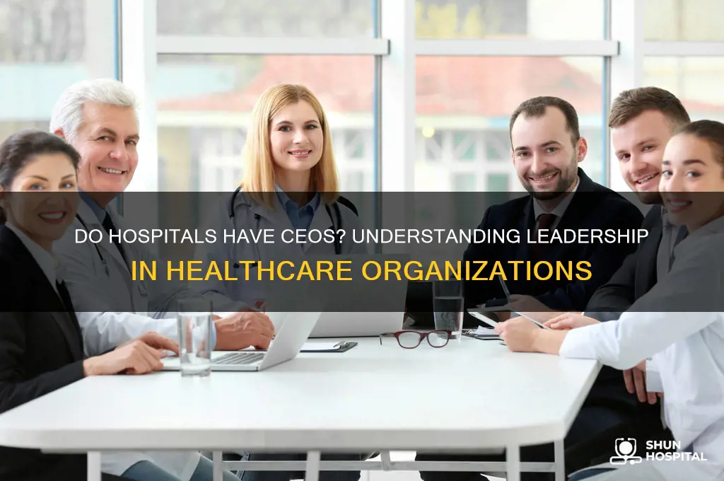 do hospitals have ceos