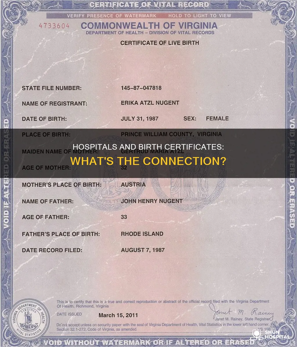 do hospitals have copies of birth certificates