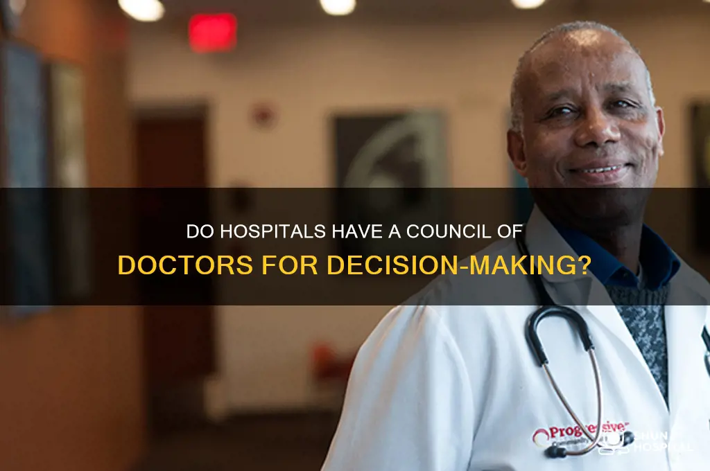 do hospitals have council of doctors that make decisions