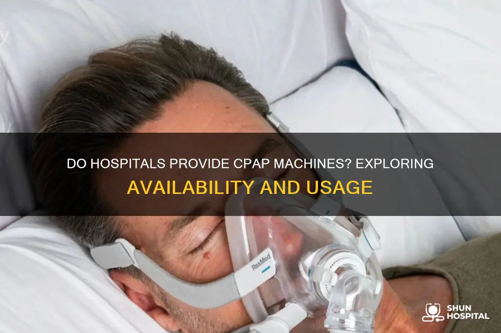 do hospitals have cpap machines