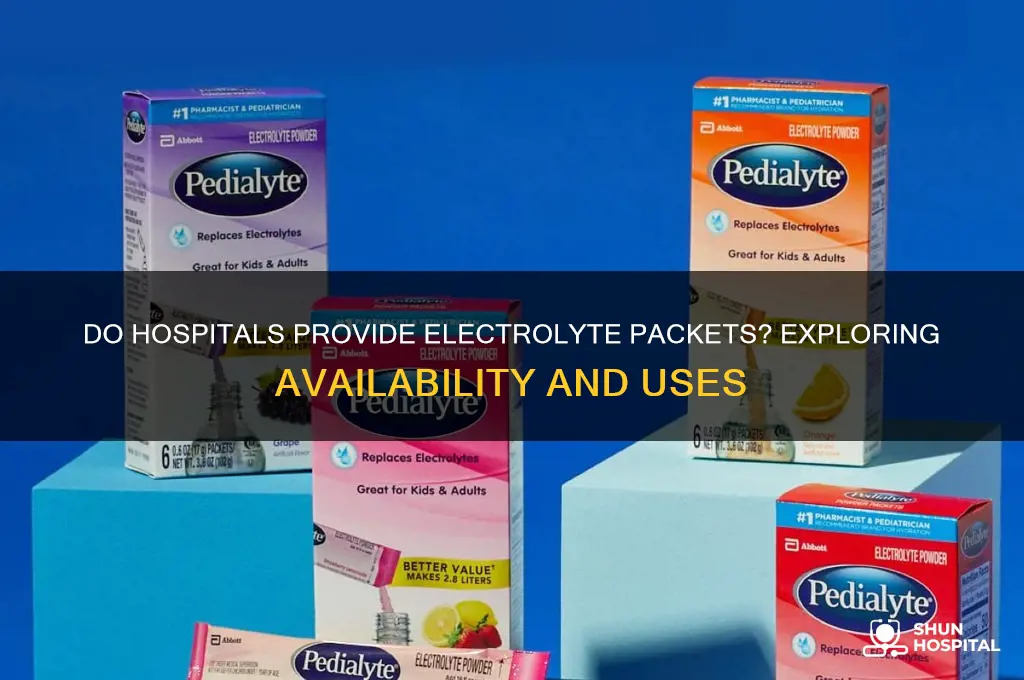do hospitals have electrolyte packets