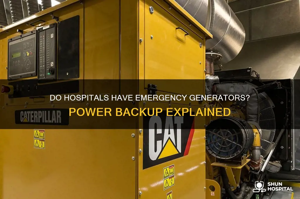 do hospitals have emergency generators
