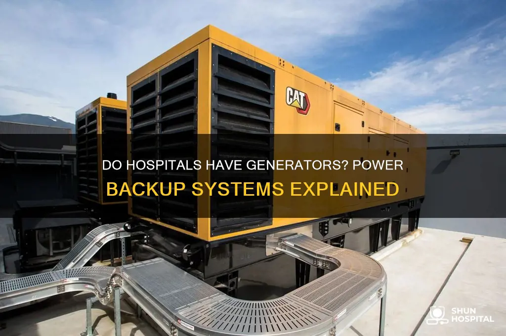 do hospitals have generators