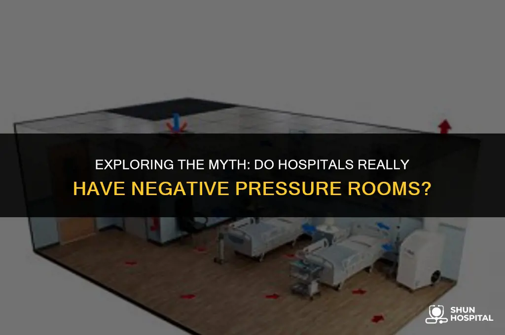 do hospitals have negative pressure rooms