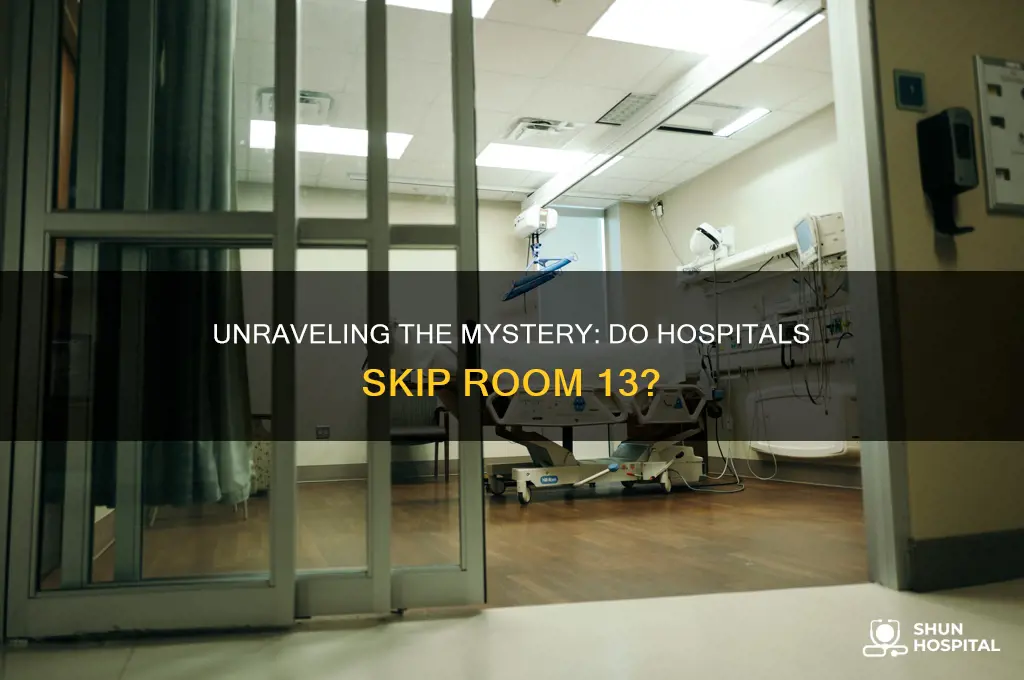 do hospitals have room 13