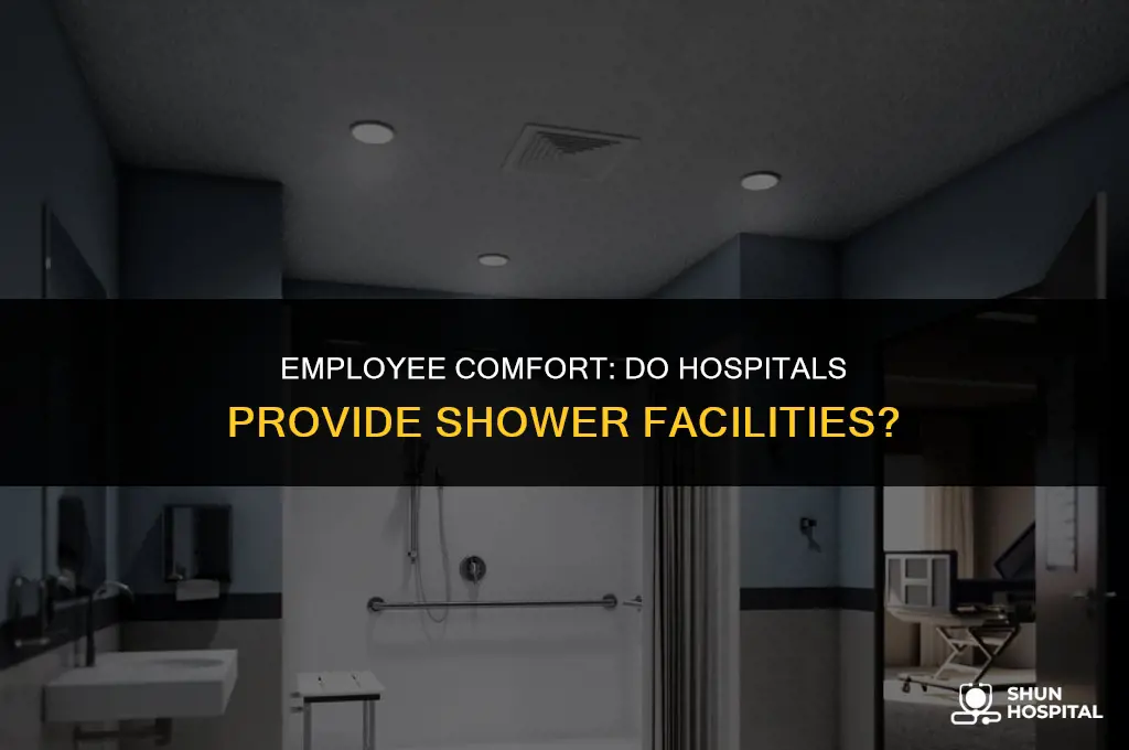do hospitals have showers for employees