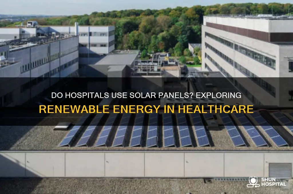 do hospitals have solar panels