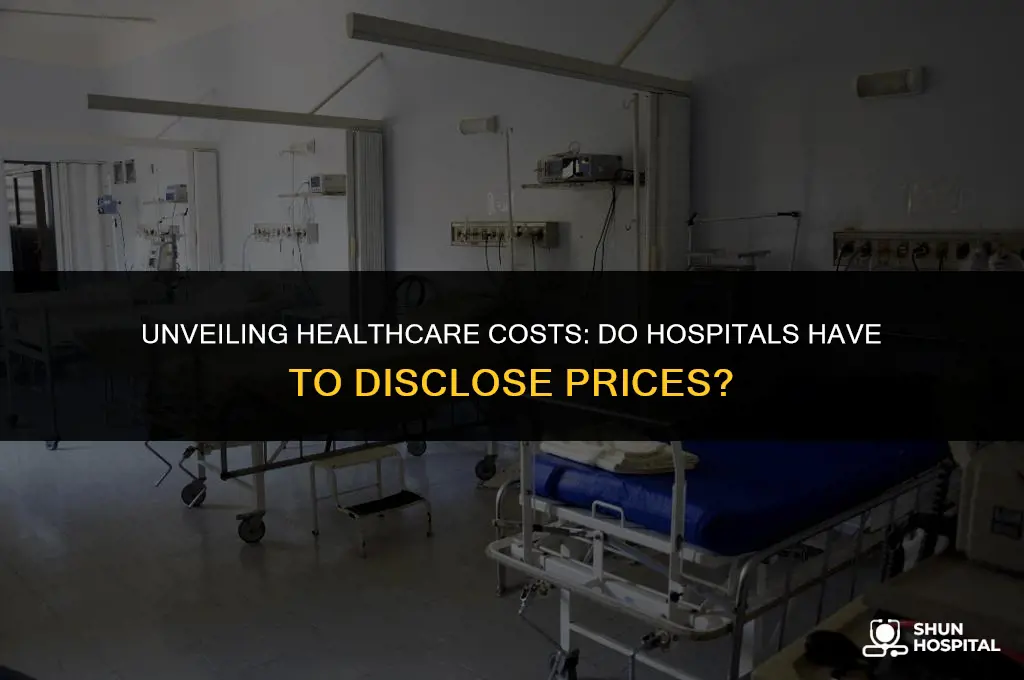 do hospitals have to disclose prices