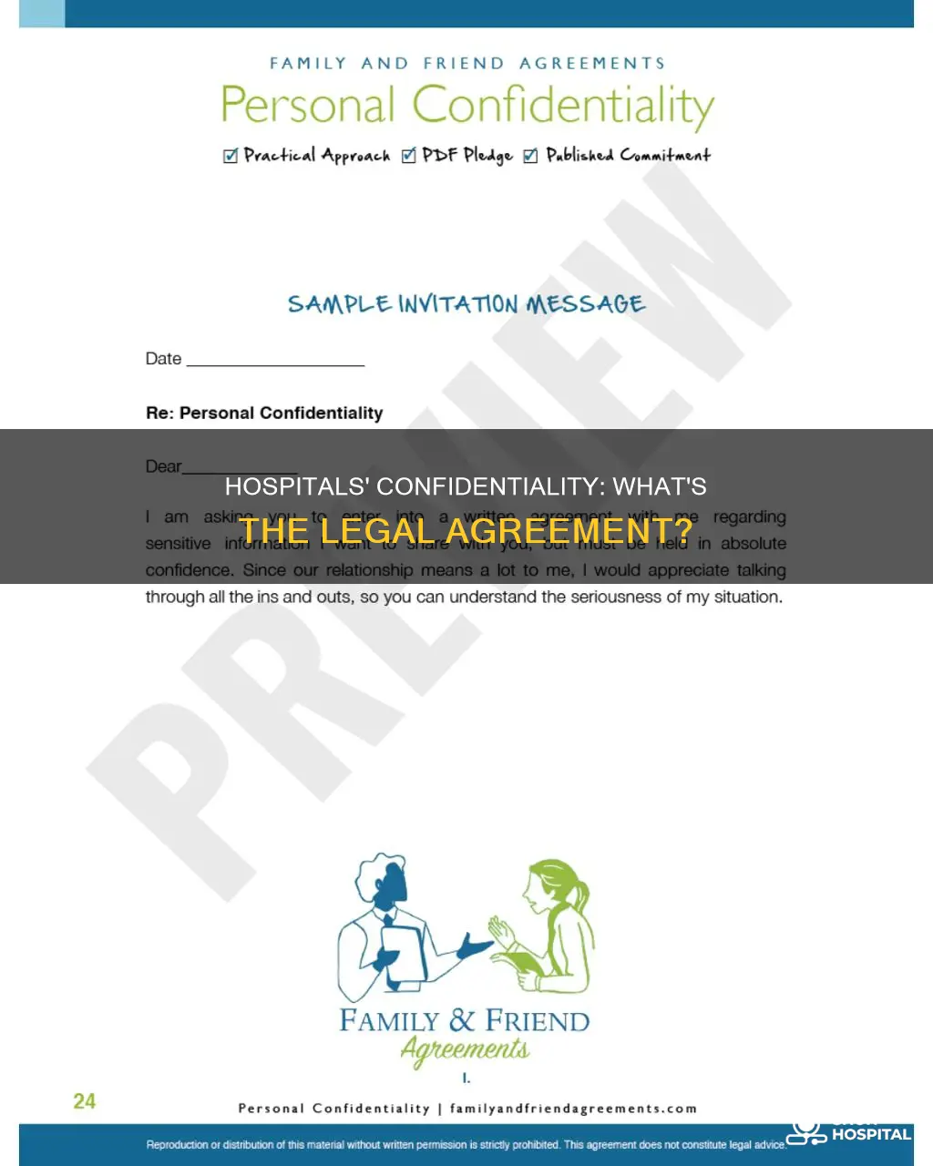 do hospitals have to have confidentiality agreement