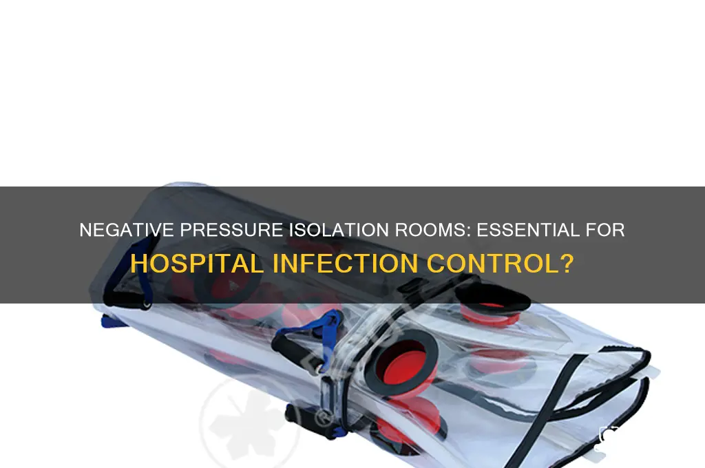 do hospitals have to have negative pressure isolation rooms