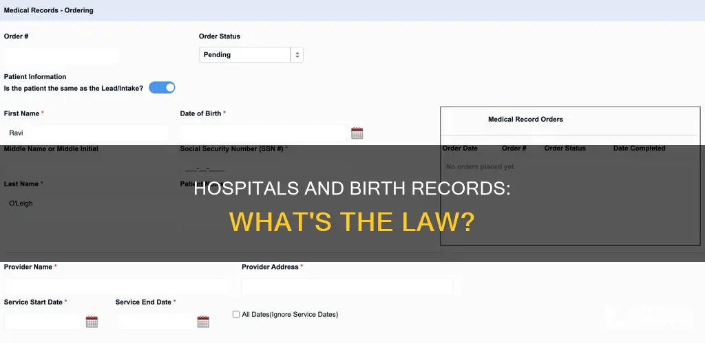 do hospitals have to keep birth records