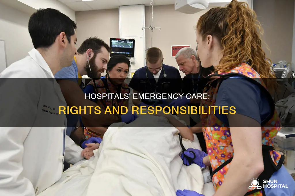 do hospitals have to provide emergency care