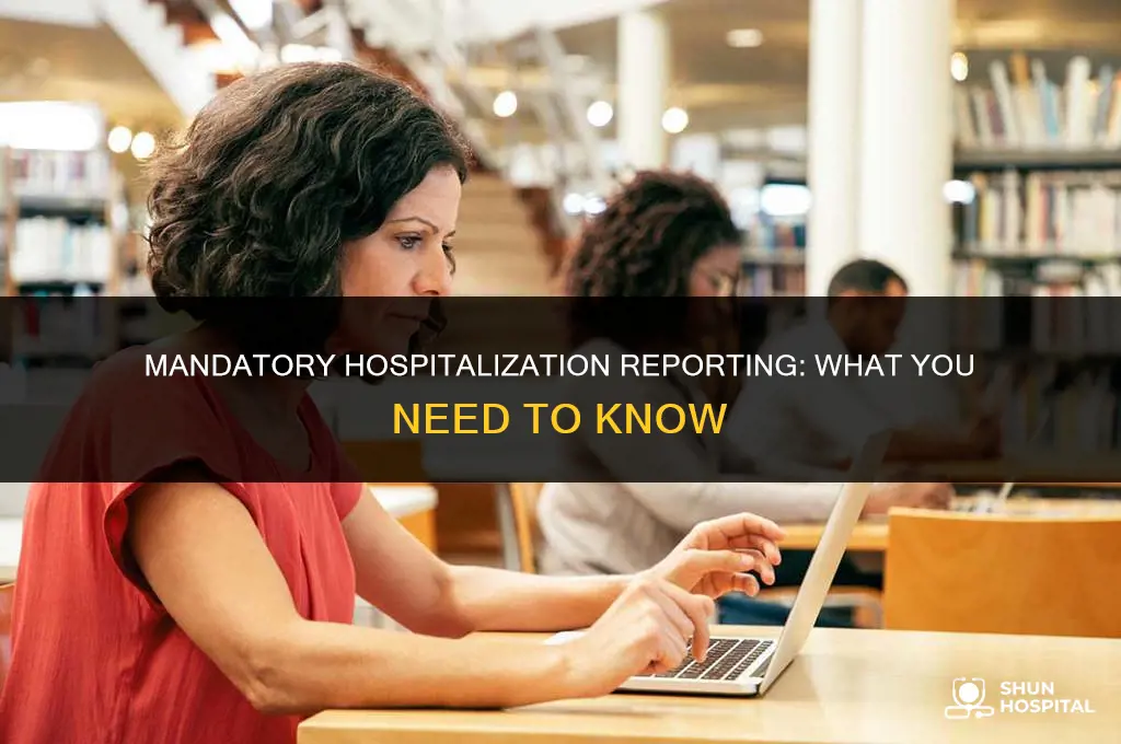 do hospitals have to report hospitalizations