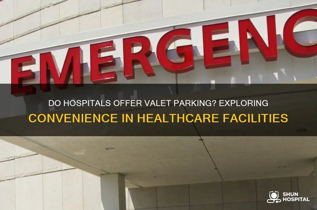 do hospitals have valets