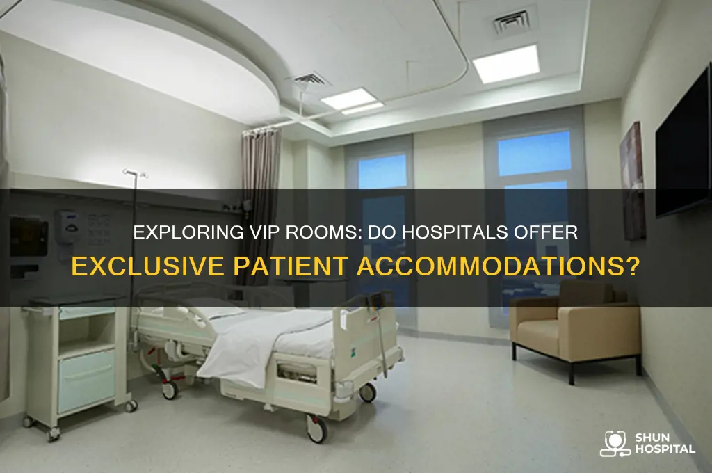do hospitals have vip rooms