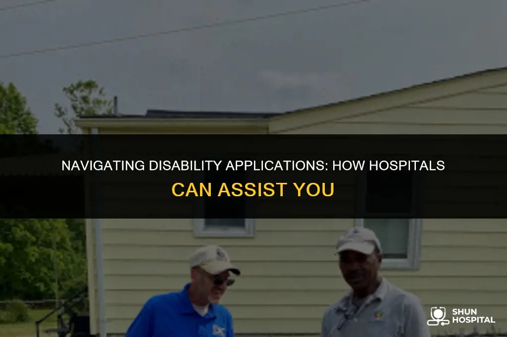 do hospitals help apply for disability