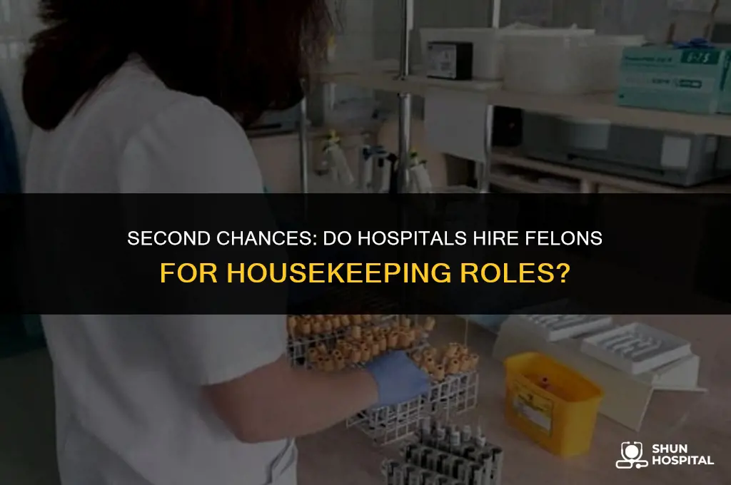 do hospitals hire felons for housekeeping