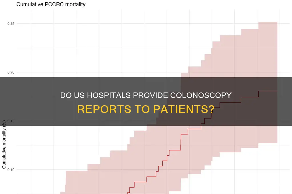 do hospitals in the usa give you the colonoscopy report
