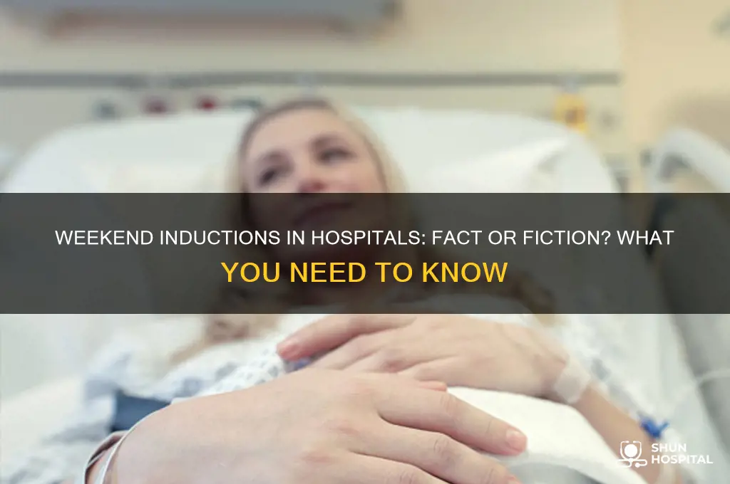 do hospitals induce on weekends