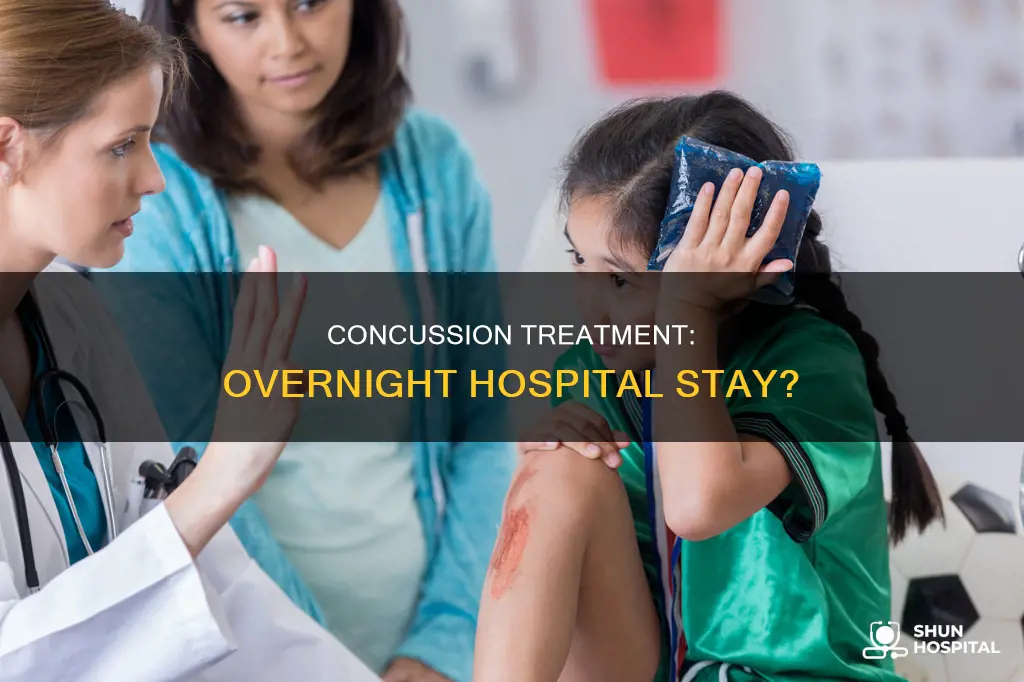 do hospitals keep you overnight for concussions