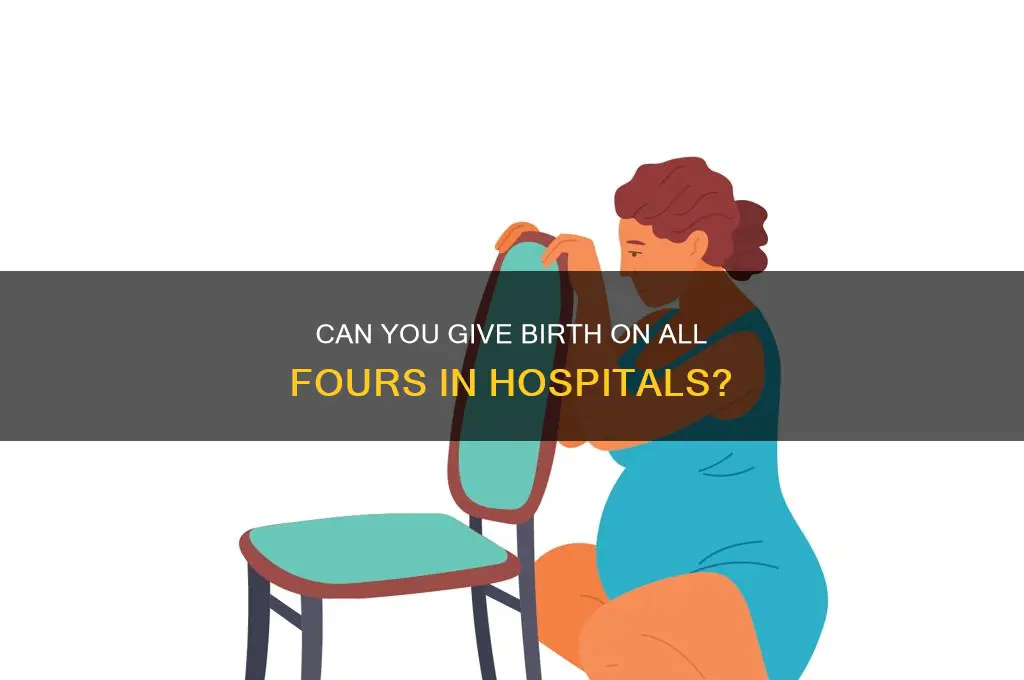 do hospitals let you give birth on all fours