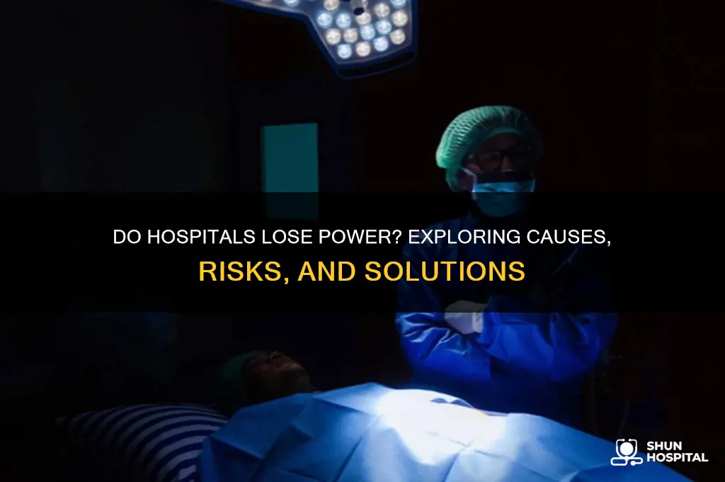 do hospitals lose power