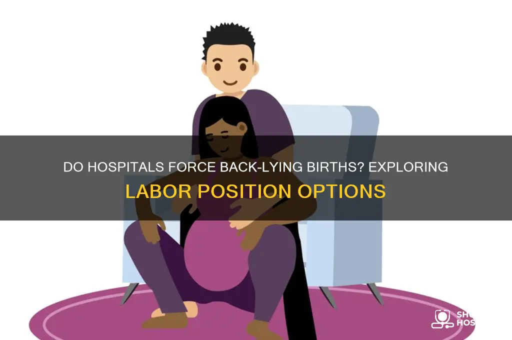 do hospitals make you give birth on your back