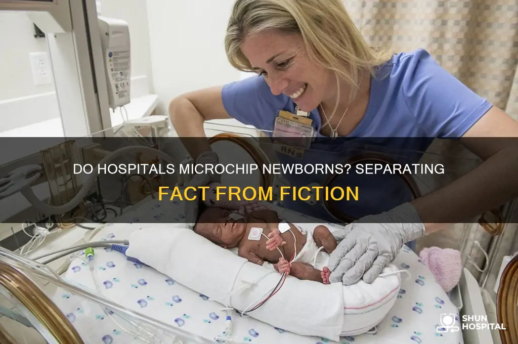 do hospitals microchip newborns
